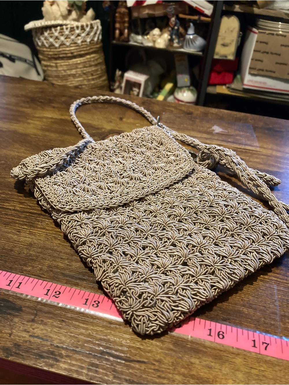 Vogue New York crocheted small purse
